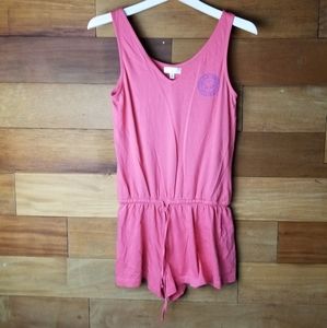 Ivory Ella sleeveless pink romper size S